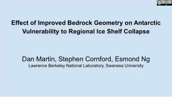 Dan Martin, Stephen Cornford, Esmond Ng  Lawrence Berkeley National Laboratory, Swansea University