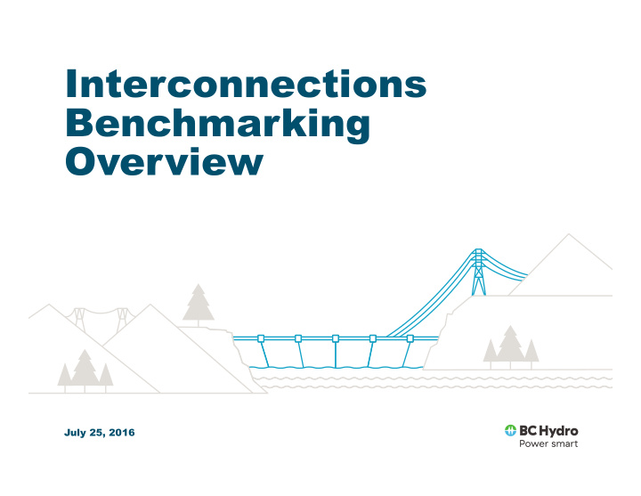 interconnections benchmarking overview
