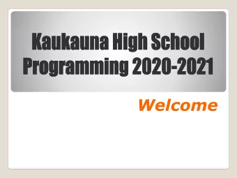 Welcome  High School  Counselors  Mr. Fischer  A  F  Mrs. Josephs   G -  L  Mr.