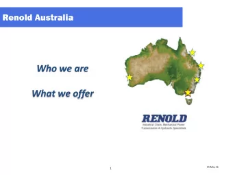Who we are  What we offer  24-May-16  1  Global Engineering Group    Industrial chain and torque