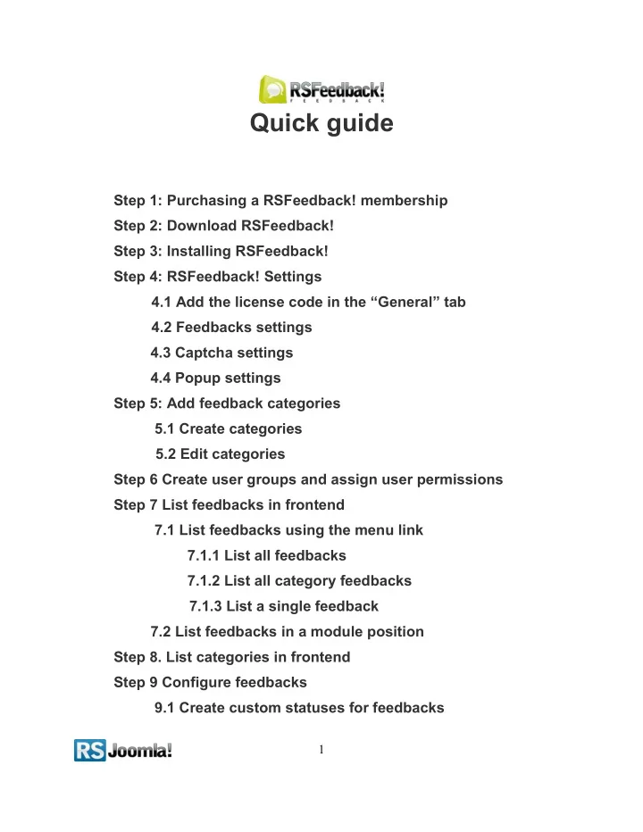 quick guide