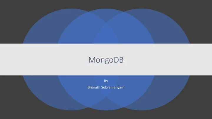 mongodb