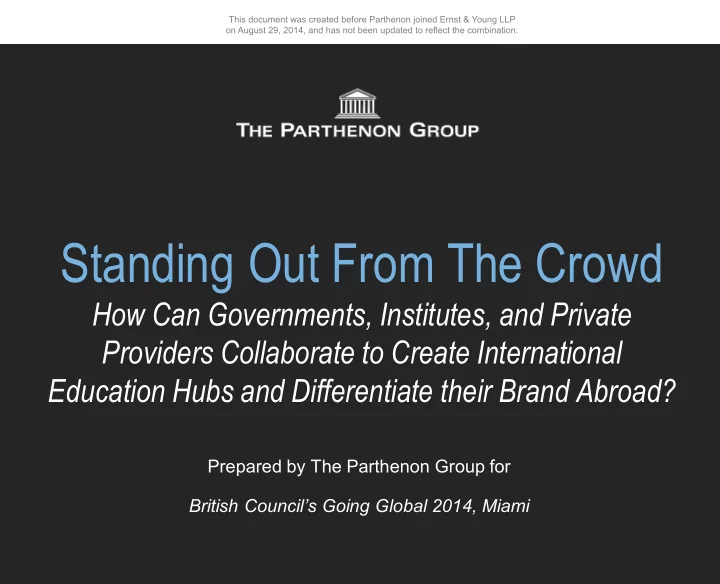 standing out from the crowd