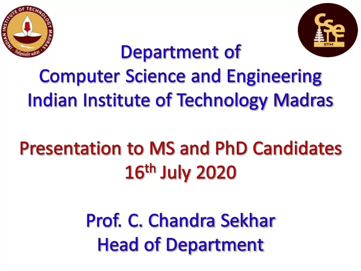department profile
