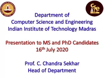 Department Profile  Faculty Members: 33  All have completed Ph.D. Degree from Premier