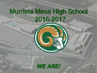 Murrieta Mesa High School  2016-2017  WE ARE!  MMHS Graduation Requirements  MMHS Graduation