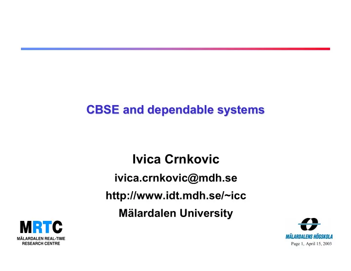 ivica crnkovic