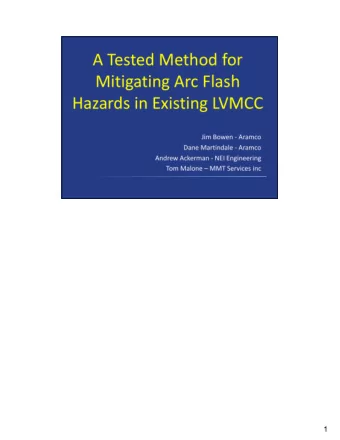 1  Also, there is a extremely large installed based of LVMCC, all similar in design and function,