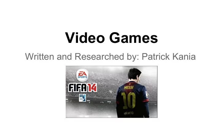 video games