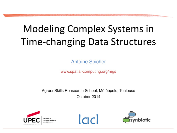 time changing data structures