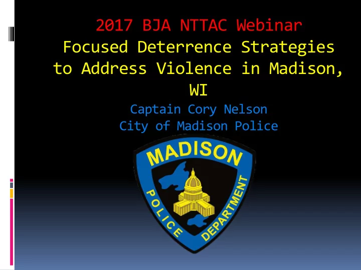 to address violence in madison
