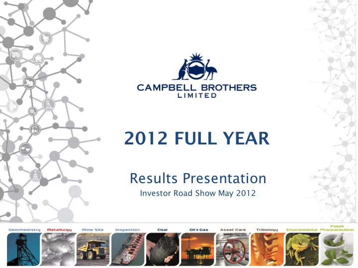 2012 full year