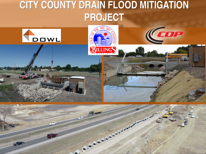 city county drain flood mitigation project outline