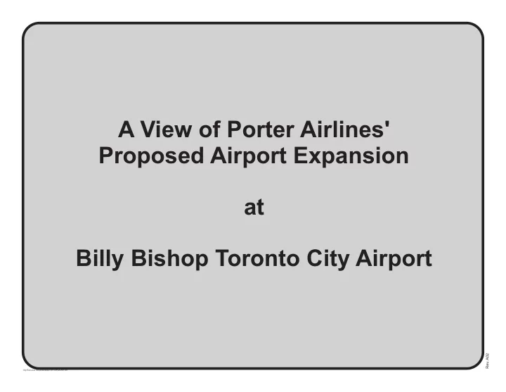 a view of porter airlines proposed airport expansion at