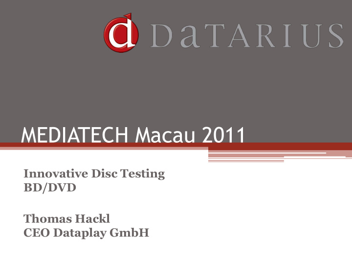 mediatech macau 2011