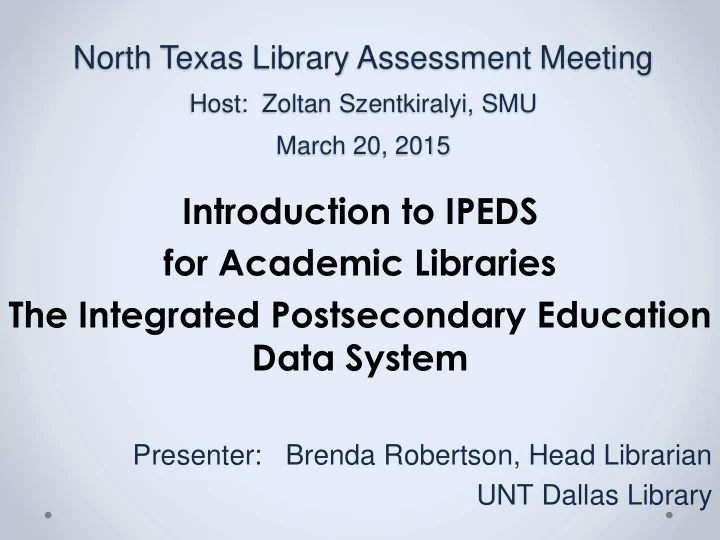for academic libraries