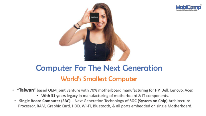 computer for the next generation