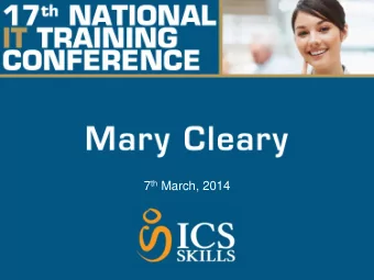 Seventeen Years  Look back with sense of achievement  ECDL Version 6 - Year 1 of New ECDL