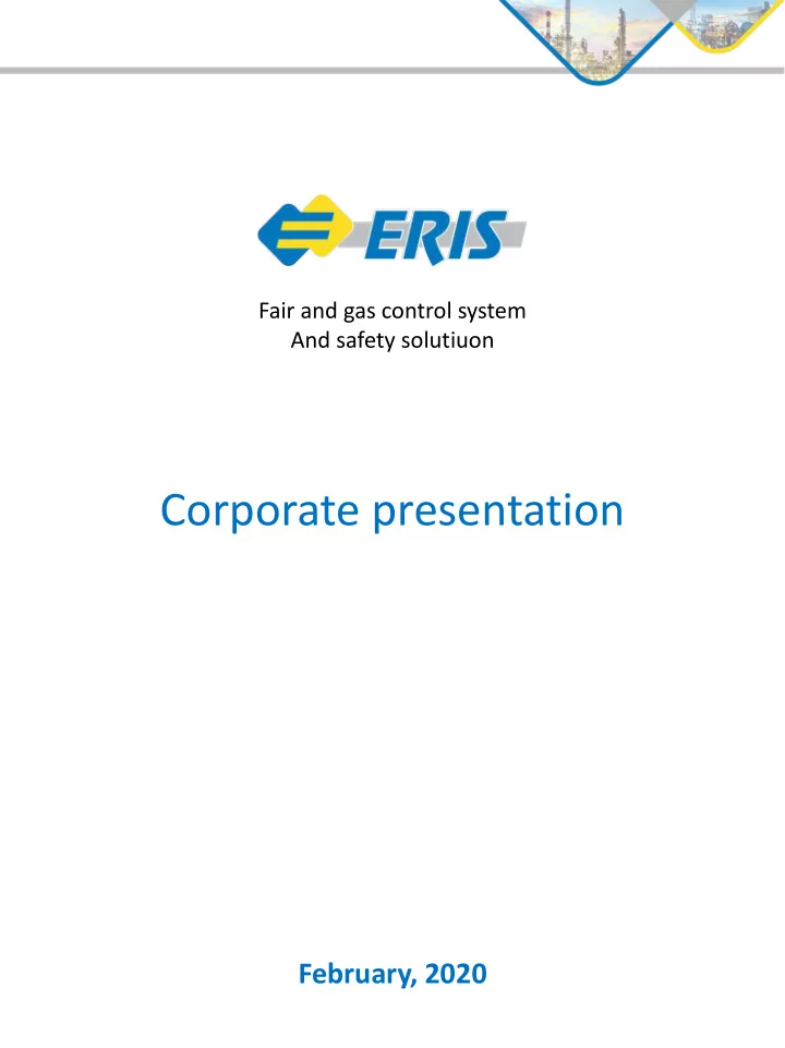 corporate presentation