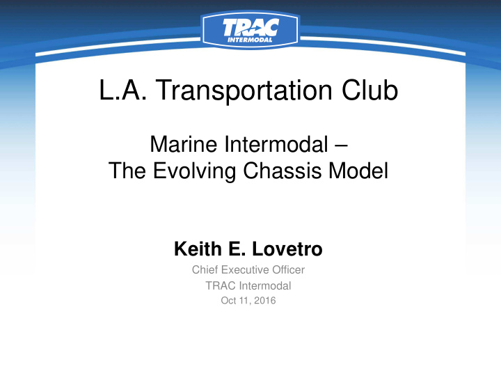 l a transportation club