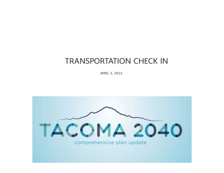 transportation check in