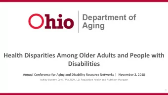 Objectives  Understand what health disparities are  Understand health and chronic disease