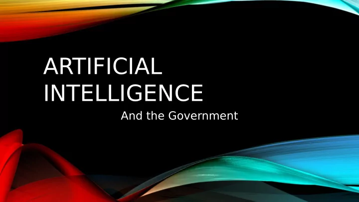 artificial intelligence