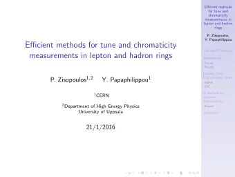 Efficient methods for tune and chromaticity  The NAFF method  measurements in lepton and hadron