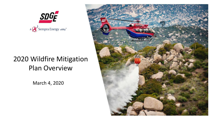 2020 wildfire mitigation plan overview