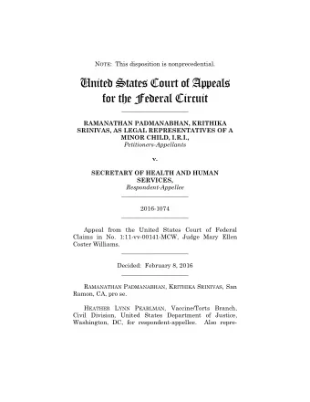 United States Court of Appeals  for the Federal Circuit  ______________________  RAMANATHAN