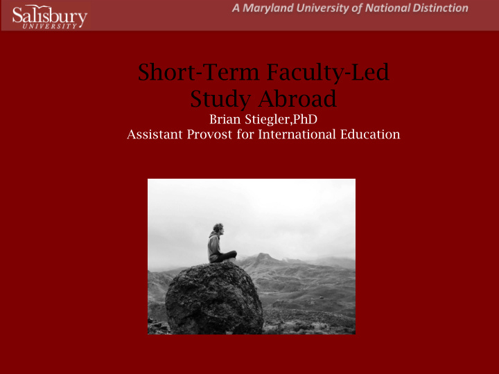 short term faculty led study abroad