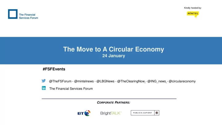the move to a circular economy