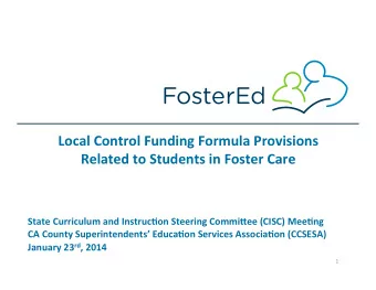 Local  Control  Funding  Formula  Provisions      Related  to  Students