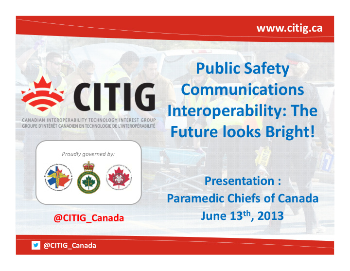 public safety communications interoperability the future
