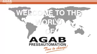 WELCOME TO THE  WORLD  OF  AGAB PRODUCTS  WG Tandem  WG Mobile XXL  WG Mobile XL  WG Mobile  Domino