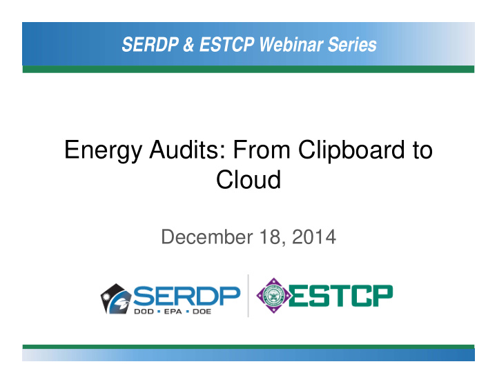 energy audits from clipboard to cloud