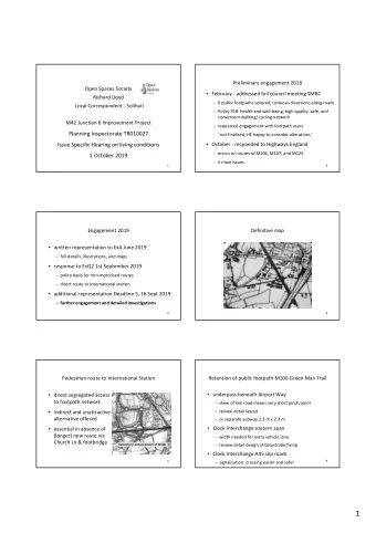 1  Local width restriction - Scotland  Public footpaths to the west of Bickenhill  M112 is most