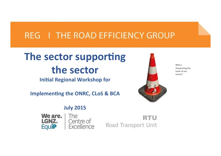 the sector suppor ng