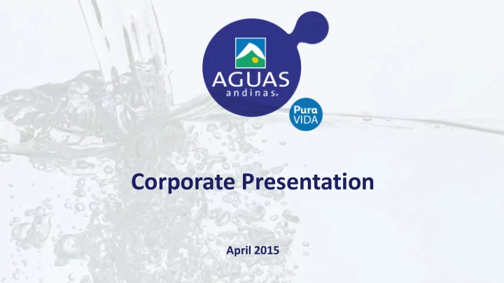 corporate presentation