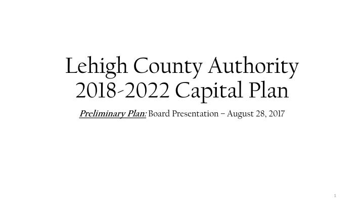 2018 2022 capital plan