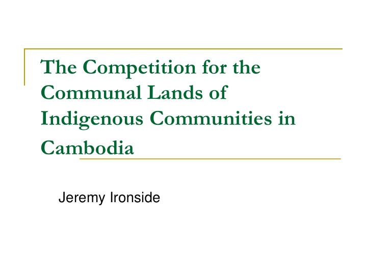 indigenous communities in