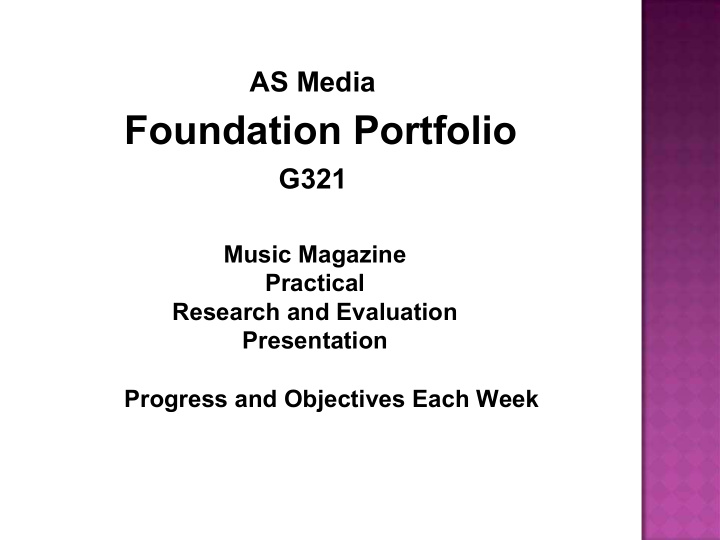 foundation portfolio