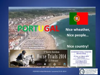 PORTUGAL  Nice wheather, Nice people   Nice country!  POR NSO Anbal Marianito  Lausanne
