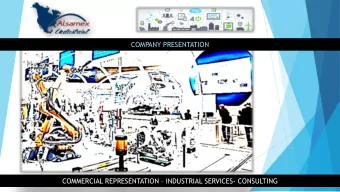 COMMERCIAL REPRESENTATION  INDUSTRIAL SERVICES- CONSULTING  ABOUT US