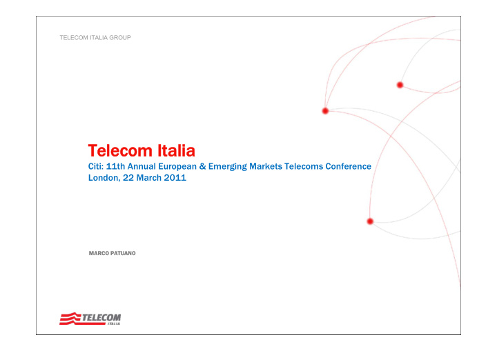 telecom italia telecom italia