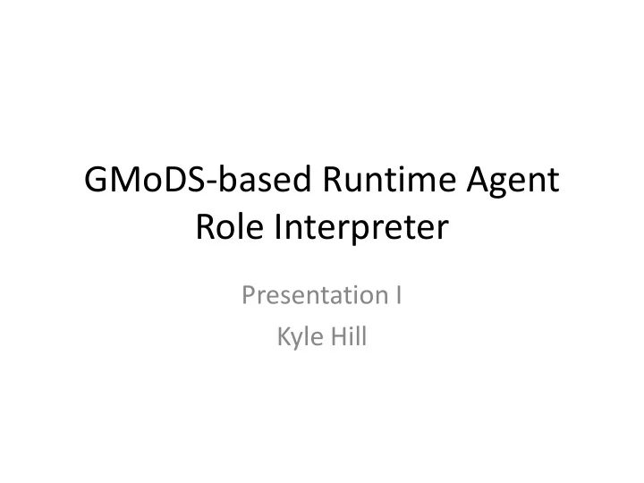 role interpreter