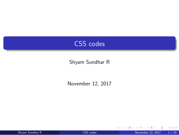 css codes