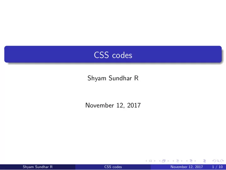 css codes