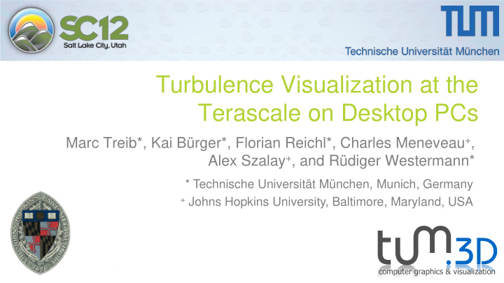 turbulence visualization at the