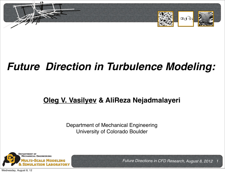 fu future direction in turbulence modeling